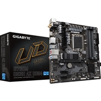 Gigabyte B760M DS3H AX DDR4 Ultra Durable Intel 1700 Socket Motherboard, Micro-ATX, 4x DDR4 Slots, 2x M.2 Sockets, 1x USB-C Port, 2.5GbE LAN, Wi-Fi 6E, 1x D-Sub / 1x DisplayPort / 1x HDMI Port