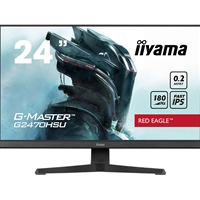 iiyama G-Master Red Eagle 24 Inch Gaming Monitor G2470HSU-B6, Full HD, 180Hz, 0.2ms, FreeSync, HDMI, Display Port, USB Hub, Speakers, Pivot, VESA