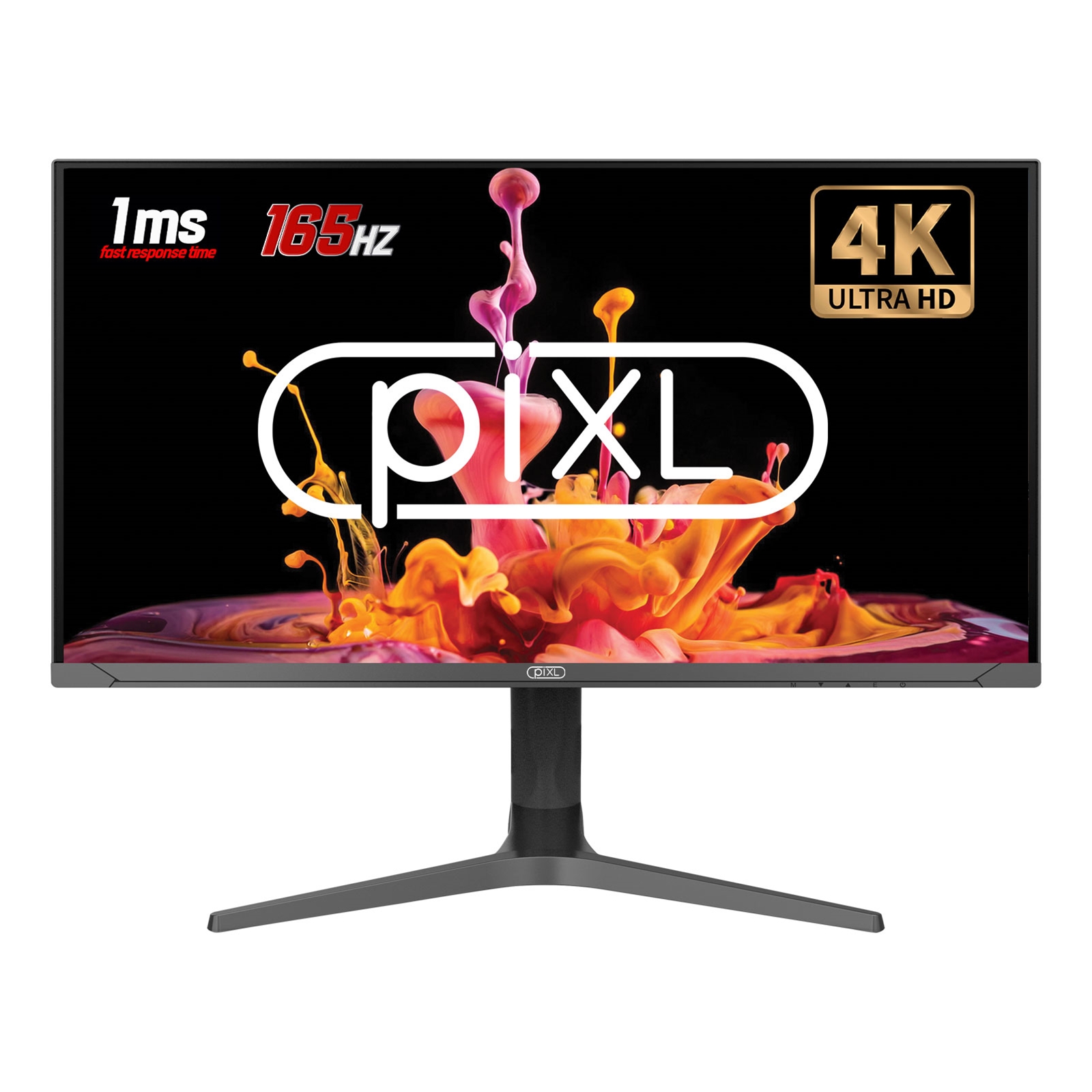 piXL CM32G7 32 Inch 4K IPS Monitor, 165Hz, 1ms, Frameless, HDMI, DisplayPort, USB-C, USB-A x 2, 3.5mm Audio Port, FreeSync & G-Sync Compatible, Black, RGB Lighting, VESA Mount, Height Adjustable, 3 Year Warranty - Image 3