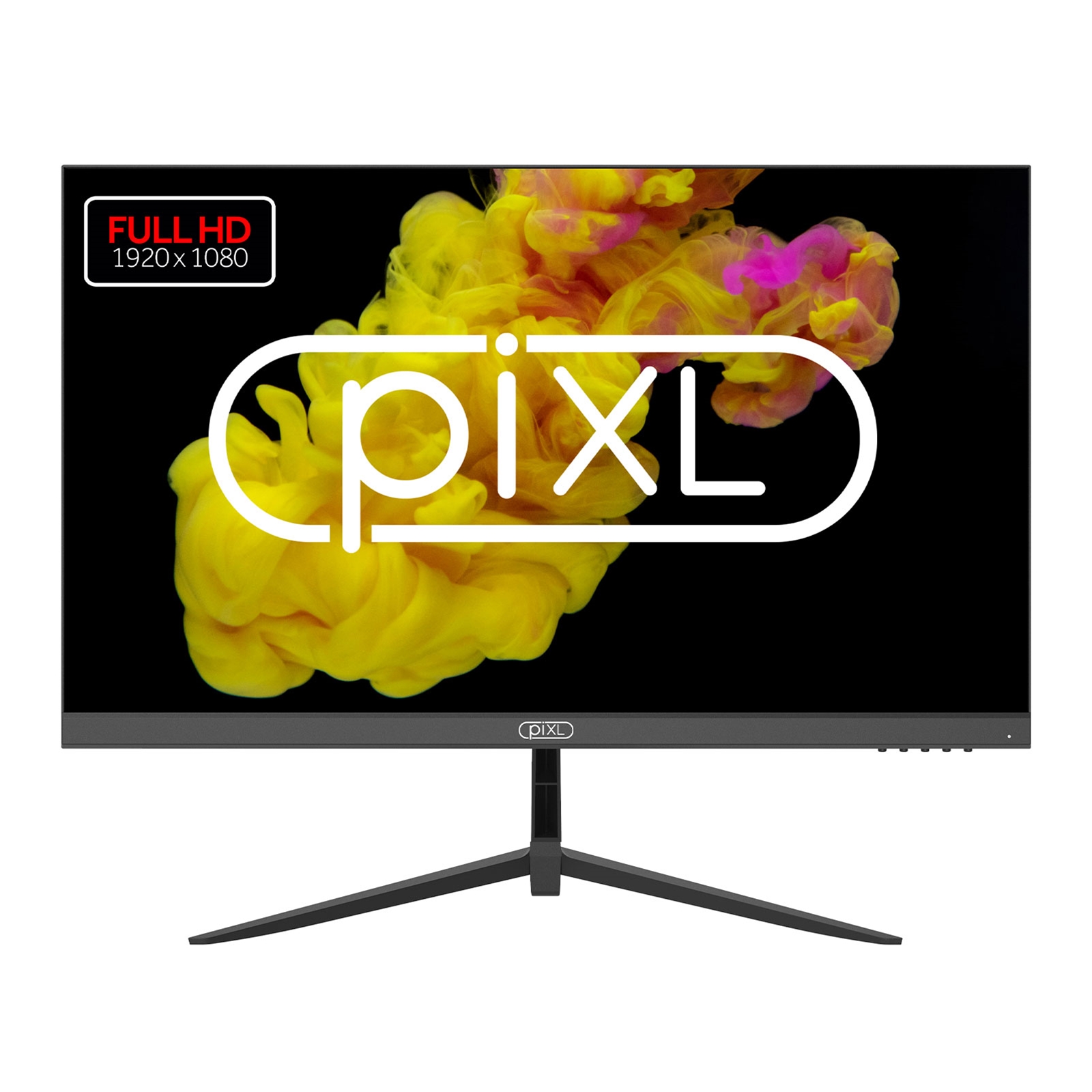 piXL PX24IVHFPD 24 Inch Frameless Monitor, Widescreen IPS LED Panel, 5ms Response Time, 100Hz Refresh Rate, Full HD 1920 x 1080, VGA, HDMI, 16.7 Million Colour Support, Black Finish, 3 Year Warranty - Image 3