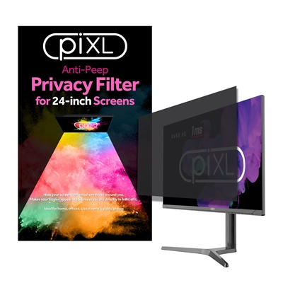 piXL 24-Inch Monitor Privacy Screen/ Privacy Filter, Anti-Glare, Anti-Peep, Anti-Static, Blackout - Image 2