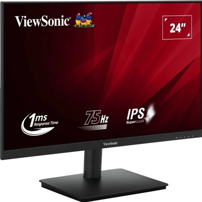 Viewsonic VA240-H-2 23.6 Inch IPS Monitor, Full HD, VGA, HDMI, 75Hz, 1ms, VESA, Tilt - Image 2