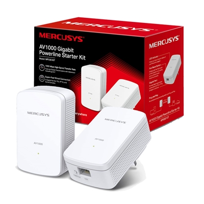 Mercusys MP500 KIT AV1000 Gigabit Powerline Starter Kit (UK Plug) - Image 2