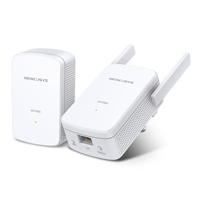 Mercusys MP510 KIT AV1000 Wireless N300 Gigabit Powerline Starter Kit (UK Plug) - Image 2
