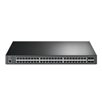 TP-Link TL-SG3452XP 48-Port L2+ Managed GbE PoE+ Access Switch w/ 4 x 10G SFP+ Ports & 3-Year Omada Hosted Cloud Controller