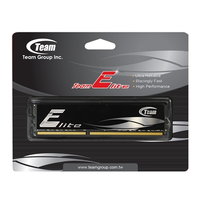 Team Elite 4GB Black Heatsink (1 x 4GB) DDR3 1333MHz DIMM System Memory - Image 2