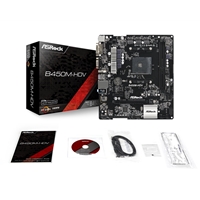 ASRock B450M-HDV R4.0 Super Alloy AMD AM4 Socket Motherboard, Micro-ATX, 2x DDR4 Slots, 1x M.2 Socket, GbE LAN, 1x D-Sub / 1x DVI-D / 1x HDMI Port - Image 5