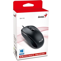 Genius DX-110 Wired USB Plug and Play Mouse, 1000 DPI Optical Tracking, 3 Button with Scroll Wheel, Ambidextrous Design with 1.5m Cable, Black - Image 7