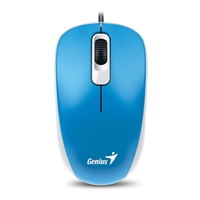 Genius DX-110 Wired USB Plug and Play Mouse, 1000 DPI Optical Tracking, 3 Button with Scroll Wheel, Ambidextrous Design with 1.5m Cable, Blue - Image 5