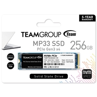 Team MP33 (TM8FP6256G0C101) 256GB NVMe M.2 Interface, PCIe Gen3, 2280, Read 1600MB/s, Write 1000MB/s, 3 Year Warranty - Image 4