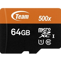 Team 64GB Micro SDXC UHS-1 Class 10 Flash Card with Adapter - Image 4