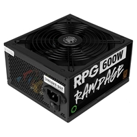 GAMEMAX RPG Rampage 600W PSU, 140mm Ultra Silent Fan, 80 PLUS Bronze, Non Modular, Flat Black Cables, Japanese TK Main Capacitor Fitted - Image 6