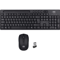 Evo Labs WM-757UK Wireless Keyboard and Mouse Combo Set, With Integrated Tablet/ Mobile/ Smartphone Stand, 2.4GHz Full Size Qwerty UK Layout Keyboard with Wireless Mouse, Ideal for Home/Office, Black - Image 8