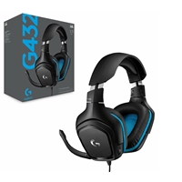 Logitech G432 Gaming Headset, 7.1 Virtual Surround Sound, Compatible with PC, Xbox, PS4, Switch or Mobile Device Via 3.5mm Connection or USB DAC, 50mm Audio Drivers, Enlarged 6mm Mic with Mute Feature - Image 8