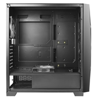 ANTEC DF800 FLUX Case, Gaming, Black, Mid Tower, 2 x USB 3.0, Tempered Glass Side Window Panel, Geometrical Mesh Design & Mirror Surface Front Panel, Addressable RGB LED Fans, Patented F-LUX Platform Cooling Solution, ATX, Micro ATX, Mini-ITX - Image 8