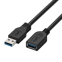 Prevo USBM-USBF-2M USB Extension Cable, USB 3.0 Type-A (M) to USB Type-A (F), 2m, Black, Up to 5Gbps Transmission Rate, Retail Box Packaging - Image 5