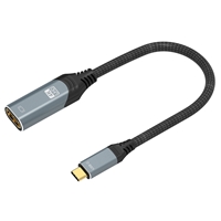 Prevo USBC-HDMI-ADA Display Converter Adapter, USB Type-C (M) to HDMI (F), 0.2m, Black & Silver, HDMI 2.0, Supports up to 4K@60Hz, Braided Cable, Retail Box Packaging - Image 6