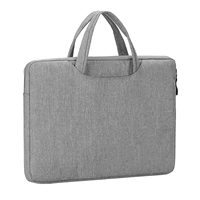Prevo 15.6 Inch Laptop Bag, Cushioned Lining, With Shoulder Strap, Light Grey - Image 5