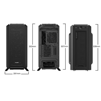 be quiet! Silent Base 802 Case, Black, Mid Tower, 2 x USB 3.2 Gen 1 Type-A / 1 x USB 3.2 Gen 2 Type-C, 10mm Front & Side Sound-Dampening Mats, 3 x Pure Wings 2 140mm Black PWM Fans Included, Interchangeable Top & Front Panels - Image 4