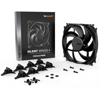 be quiet! Silent Wings 4 PWM Black Fan, 140mm, 1100RPM, 4-Pin PWM Fan Connector, Black Frame, Black Blades, Optimized Fan Blades for High End Performance, 2 Mounting Options - Image 6