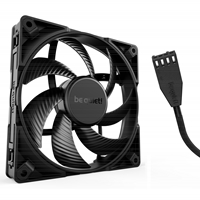 be quiet! Silent Wings Pro 4 PWM Black Fan, 140mm, 2400RPM, 4-Pin PWM Fan Connector, Black Frame, Black Blades, Optimized Fan Blades for the Highest Performance for Radiators & Heat Sinks, 3 Mounting Options, 3 Speed Switch - Image 4