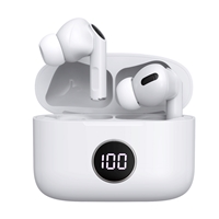 Prevo M10 Active Noise Cancelling TWS Earbuds, Bluetooth 5.3, Automatic Pairing, Touch Control Feature with Digital LED Display Wireless Charging Case, Android, IOS and Windows Compatible, White - Image 4
