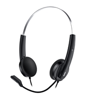 Genius HS-220U Ultra Lightweight Headset with Mic, USB Connection, Plug and Play, Adjustable Headband and microphone with In-line Volume Control, Black - Image 4