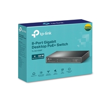 TP-Link TL-SG1008P 8-Port Metal Gigabit Desktop PoE Switch with 4-Port PoE+ (64W) - Image 7