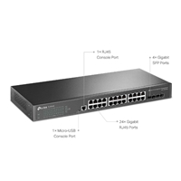 TP-Link JetStream TL-SG3428 24-Port Metal Gigabit L2+ Managed Switch with 4 SFP Slots - Image 4