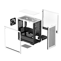 DeepCool CH370 WH, White, Mini Tower Chassis w/ Tempered Glass Window, 1x 120mm Fan, 2x USB 3.0, mATX/mITX - Image 7