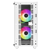 DeepCool CC360 ARGB WH, White, Mini Tower Chassis w/ Tempered Glass Window, 3x 120mm ARGB Fans, USB 3.0, mATX/mITX - Image 6