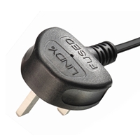 Lindy 30446 1m UK 3 Pin Plug To Right Angle IEC C13 (Kettle) 5 Amp Fuse Mains Extension Cable - Black - Image 7