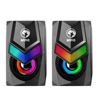 Marvo Scorpion SG-118 Havoc 10 USB Powered Stereo RGB 6W Gaming Speakers (Black) - Image 4