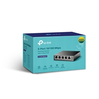 TP-Link TL-SF1005P 5-Port 10/100Mbps Metal Desktop PoE Switch with 4-Port PoE (58W) - Image 7