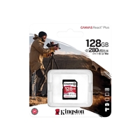 Kingston Canvas React Plus V60 128GB Memory Card, 4K, UHS-II, 280MB/s R, 150MB/s W - Image 4