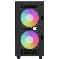 DeepCool CH360 Digital Gaming Case Black Mid Tower with Tempered Glass Side Window Panel, Advanced Cooling, USB 3.0/USB-C Ports, Pre-Installed Fans, Micro ATX/Mini-ITX - Image 6