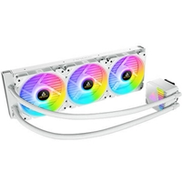 ANTEC Symphony 360 AiO Liquid CPU Cooler, Universal Socket, White, 360mm Radiator, PWM 1600RPM Cooling Fans, Addressable RGB LED Lighting with Chromatic ARGB Lighting Pump Head - Image 4