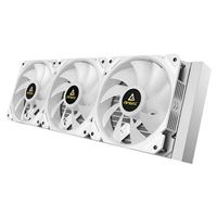 ANTEC Symphony 360 AiO Liquid CPU Cooler, Universal Socket, White, 360mm Radiator, PWM 1600RPM Cooling Fans, Addressable RGB LED Lighting with Chromatic ARGB Lighting Pump Head - Image 7