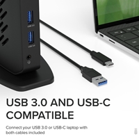 Plugable UD-6950Z Universal Dual Monitor 4K USB-A/USB-C DisplayLink Certified Docking Station - Image 6