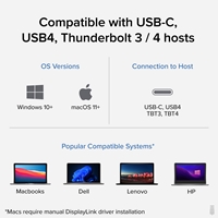 Plugable USBC-6950PDZ USB-C Dual HDMI 100W USB-C PD Docking Station - Image 6