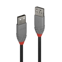 Lindy 36701 0.5m USB-A (M) 2.0 To USB-A (F) 2.0 Anthra Line 480Mbps Extension Cable - Black - Image 6