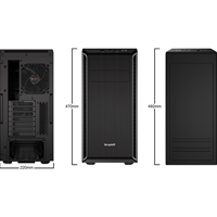 be quiet! Pure Base 600 Case, Silver, MId Tower, 2 x USB 3.2 Gen 1 Type-A, 3 x Pure Wings 2 Black PWM Fans Included, Completely Sound Insulated with Dampening Materials, Adjustable Top Cover Vent - Image 4