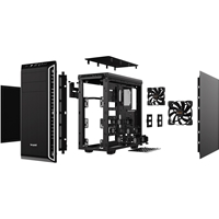 be quiet! Pure Base 600 Case, Silver, MId Tower, 2 x USB 3.2 Gen 1 Type-A, 3 x Pure Wings 2 Black PWM Fans Included, Completely Sound Insulated with Dampening Materials, Adjustable Top Cover Vent - Image 6