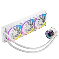 ANTEC Vortex 360 ARGB AiO Liquid CPU Cooler, White, Universal Socket, 360mm Radiator, PWM 2000RPM Fusion ARGB Cooling Fans, Addressable RGB LED Lighting with Suspended Spiral Pump Head Design - Image 6