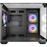Antec CX600M Trio ARGB Mini Tower Gaming Case, Black, Tempered Glass Panels, Dual Chamber Design, Vertical Cooling, Pre-Installed ARGB Fans, Water Cooling Support, - Image 7