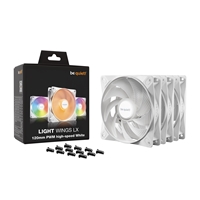 be quiet! Light Wings LX 120mm PWM High-Speed Fan, ARGB Lighting, White, Ultra-Quiet Operation, High Airflow, Rifle Bearing, Daisy-Chaining Support, 3-Pack - Image 7