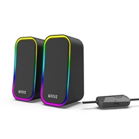 Marvo Scorpion SG-285 Havoc 20 USB Powered Stereo RGB 6W Gaming Speakers (Black) - Image 4