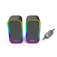 Marvo Scorpion SG-285 Havoc 20 USB Powered Stereo RGB 6W Gaming Speakers (Black) - Image 6