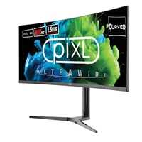 piXL CM34C7 34 Inch 165Hz UWQHD Quad HD Ultrawide Curved Gaming Monitor, with 1.5ms Response Time, 3440 x 1440 Resolution, HDMI, DisplayPort, USB-C, USB-B, USB-A x 2, Audio & Height Adjust - Image 4