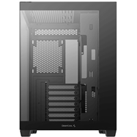DeepCool CG530 Dual-Chamber Mid Tower Case, Tempered Glass Panels, Advanced Cooling Support, Exceptional Cable Management, Black - Image 7